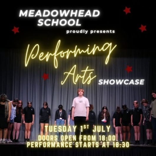 performing arts showcase advertising poster